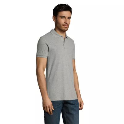 Koszulka polo męska piqué 180 g/m² Sol's PERFECT MEN - Szary Melanż 2 (S11346-GY)