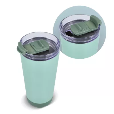 Kubek termiczny InSideOut ze stali nierdzewnej o podwójnych ściankach, 600 ml - miętowy (LT57017-N0036)