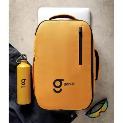 Plecak kabinowy z RPET na laptop 15" FLYSAFE - Ochre (MO2840-78)