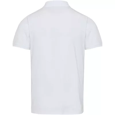 Beryl naturalna koszulka polo z recyklingu z krótkim rękawem, unisex, o gramaturze 220 g/m² - Biały (39558-WHITE)