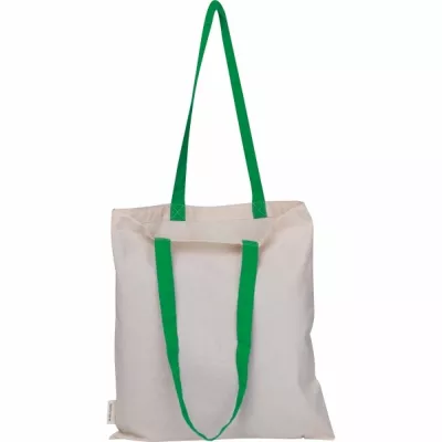 Torba bawełniana z długimi uszami, z recyklingu 140g/m2 CAMBRIDGE - zielony (545409)