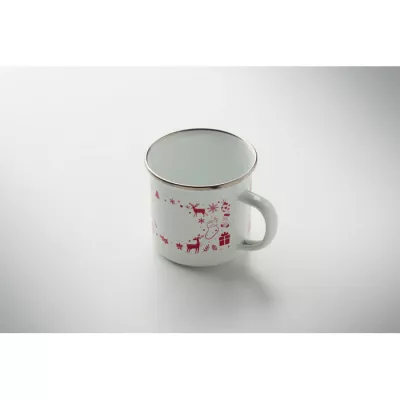 Kubek emaliowany świąteczny 300 ml SEASOMEL - Bialy (CX1595-06)