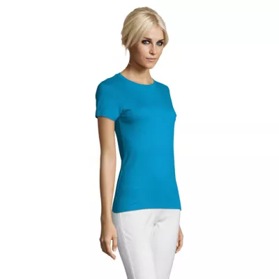 Koszulka damska dopasowana 150 g/m² Sol's REGENT WOMEN - Aqua (S01825-AQ)