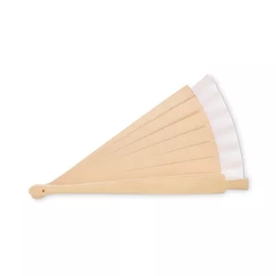 Wachlarz drewniany z 34 żebrami WOODFAN - Bialy (MO2883-06)
