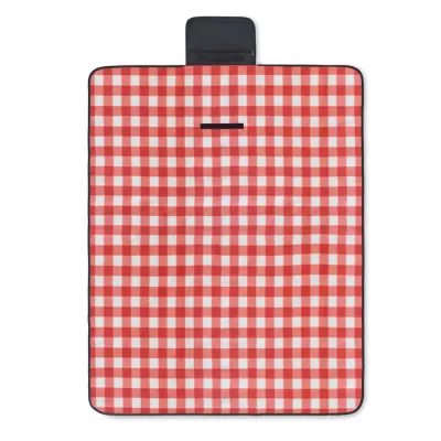 Koc piknikowy z polaru RPET 120x150 cm 150 g/m² CALY - Czerwony (MO6891-05)