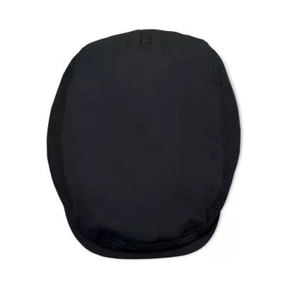Czapka kaszkiet z bawełny twill 235 g/m² FLAT PEAK - Czarny (MO2850-03)