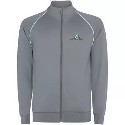 Męska bluza Valier z zamkiem błyskawicznym na całej długości - Szary (R0437-GREY)