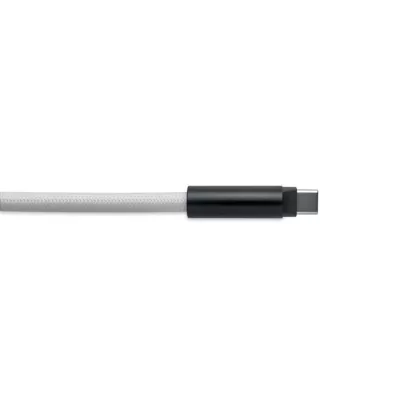 Smycz do telefonu z kablem 60W USB-C COCHARGE - Bialy (MO2618-06)