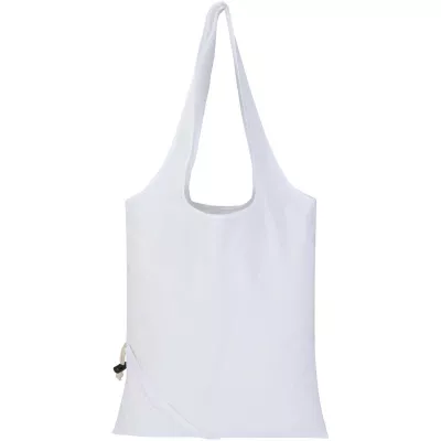 Madras Blend - torba na zakupy, wykonana z recyklingowanej baweły o gramaturze 140 g/m² posiadającej certyfikat GRS, składana - Biały (12080501)