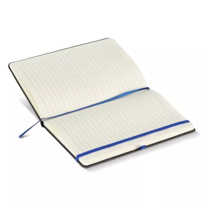 Notatnik Iroko z twardą okładką Laser A5 - czarno / niebieski (LT92090-N0211)