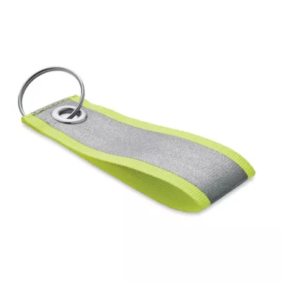 Brelok odblaskowy z poliestru REFLEKEY - Fluorescencyjny Zólty (MO2104-70)