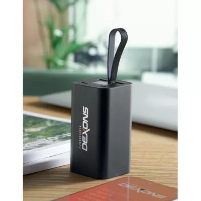 Powerbank aluminiowy 20 000 mAh PD 65W VOIMA - Czarny (MO2943-03)