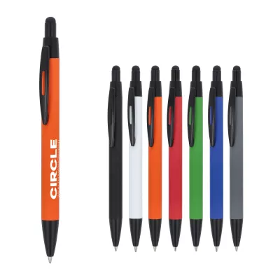 Długopis Alaska softtouch z rysikiem R-AL - czarny (LT87892-N0002)