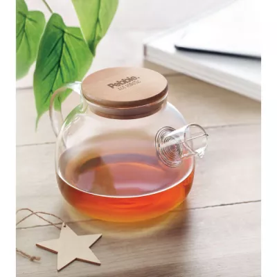 Dzbanek szklany z zaparzaczem 850 ml MUNNAR - Przezroczysty (MO9963-22)