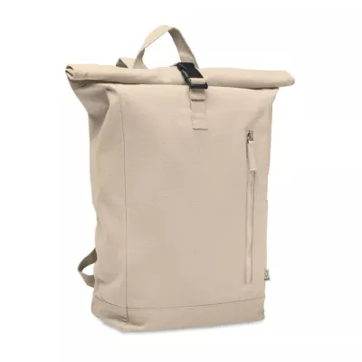 Plecak z bawełny z recyklingu 390 g/m² KAMET - Bezowy (MO2552-13)