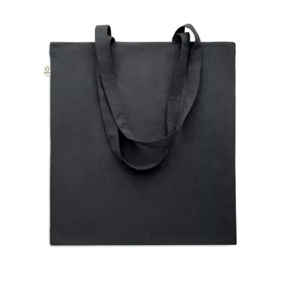 Torba z bawełny z recyklingu 140 g/m² VIVEKA COLOUR - Czarny (MO2302-03)