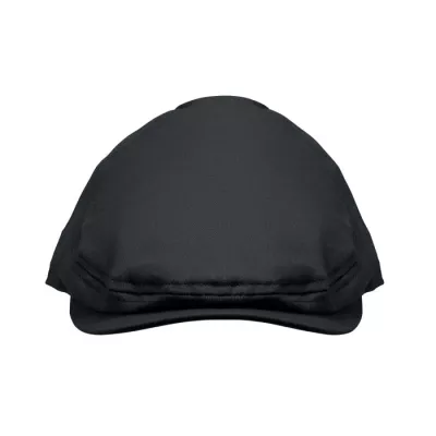 Czapka kaszkiet z bawełny twill 235 g/m² FLAT PEAK - Czarny (MO2850-03)