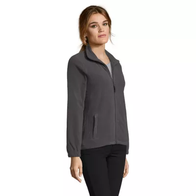 Polar damski rozpinany 300 g/m² Sol's NORTH WOMEN - Szarość Węgla Drzewnego (S54500-CR)