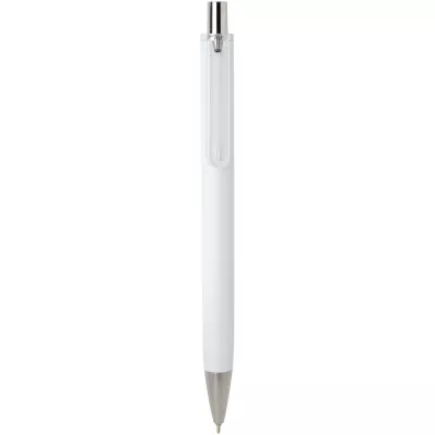 Feld długopis z certyfikatem RCS z recyklingu z metalicznym wykończeniem (czarny tusz) - Biały (10637801)