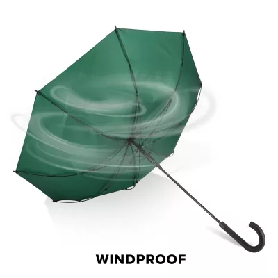 Verdure 190T Pongee 23""Wiatroodporny parasol zuchwytem, automatyczny - ciemnozielony (LT97119-N0030)