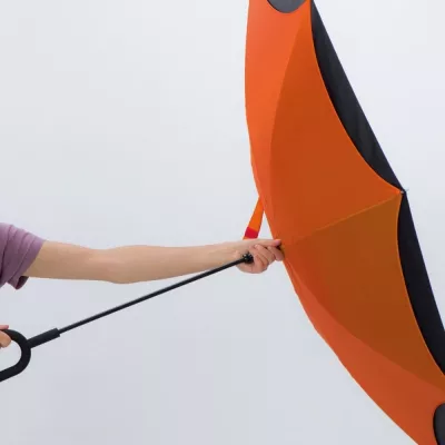 Parasol manualny odwrócony ø120 cm OLIVIA - pomarańczowy (4047610)