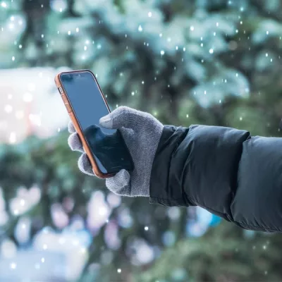 Rękawiczki zimowe do smartfona ANITA - szary (9256707)