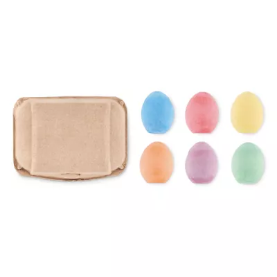 Kreda w kształcie jajek 6 szt. TAMAGO - Bezowy (MO6479-13)