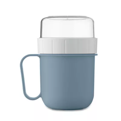 Kubek śniadaniowy z pojemnikiem 450 ml CUP ON GO - Petrol (MO2679-20)