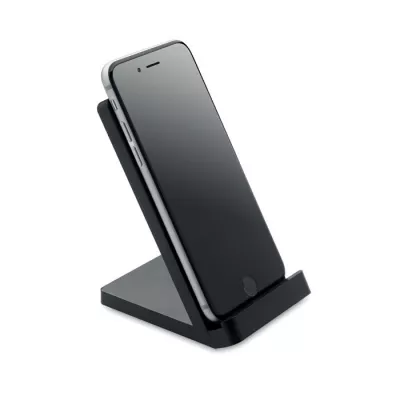 Ładowarka ze stojakiem 15W WIRESTAND - Czarny (MO9692-03)