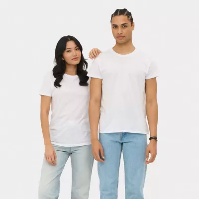 Koszulka unisex organiczna 140 g/m² Sol's EPIC - Bialy (S03564-WH)
