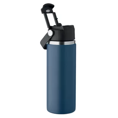 Butelka termiczna ze słomką 500 ml SUMA GRIP - Francuski Granat (MO2775-85)