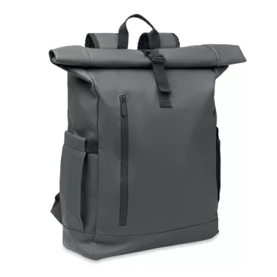 Plecak rolltop na laptop RPET 600D BANGKOK ROLL - Kamienny Szary (MO2643-15)