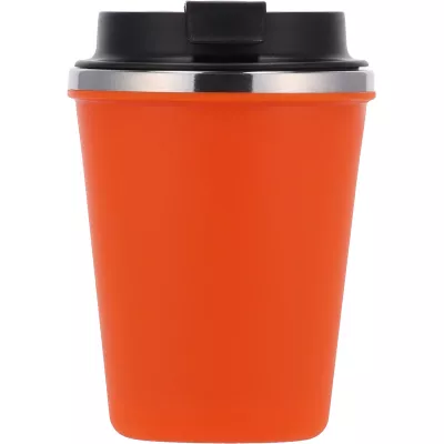 Kubek termiczny 350 ml z powłoką z recyklingu METODY - pomarańczowy (8496210)