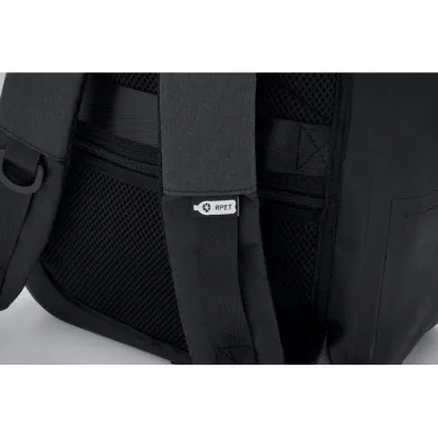 Plecak na laptop 16" wodoodporny RPET BRENNA - Czarny (MO2600-03)