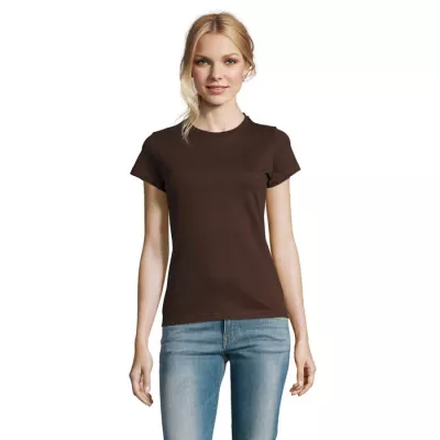 Koszulka damska 190 g/m² Sol's IMPERIAL WOMEN - Chocolate (S11502-CH)