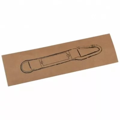 Brelok z karabińczykiem PHYLLIS - zielony (9116809)