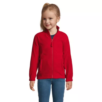 Bluza polarowa dziecięca 300 g/m² Sol's NORTH KIDS - Czerwony (S00589-RD)