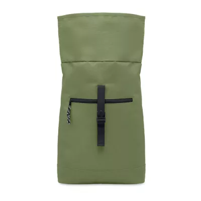 Plecak rolltop na laptop 15" z poliestru 600D IREA - Zieleń Wojskowa (MO2170-49)