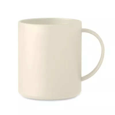 Kubek z PP wielokrotnego użytku 300 ml MONDAY - Bezowy (MO6256-13)
