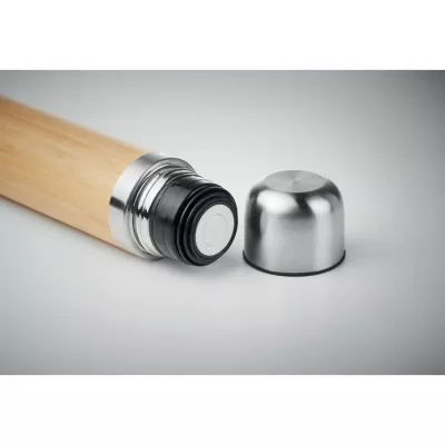 Termos stalowy z bambusową obudową 400 ml CHAN BAMBOO - Drewna (MO9991-40)