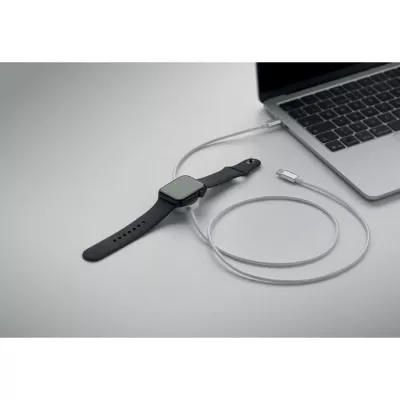 Kabel USB-C 60W z ładowarką do smartwatcha ARGER - Czarny (MO3151-03)