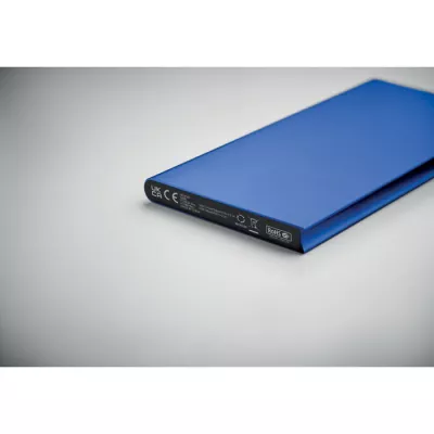 Powerbank 8000 mAh aluminiowy POWERFLAT8C - Niebieski (MO2340-37)
