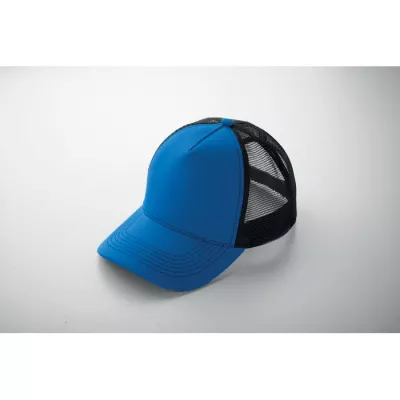 Czapka z daszkiem trucker bawełniana 250 g/m² BLIST - Niebieski (MO2986-37)