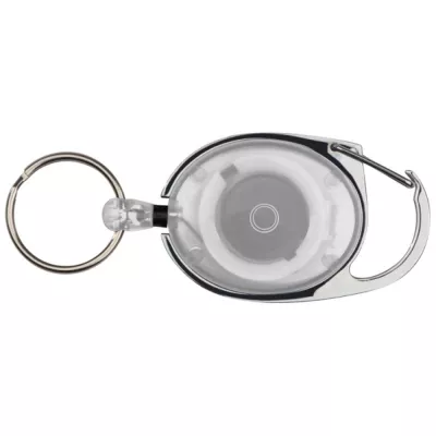 Brelok z karabińczykiem i zwijaną linką EMPLOYEE - biały (117106)