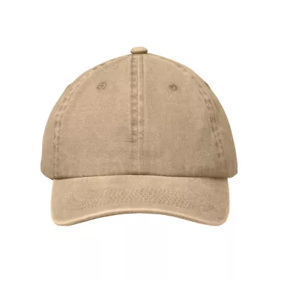 Czapka z daszkiem vintage 6-panelowa 265 g/m² BEAU - Khaki (MO2542-39)