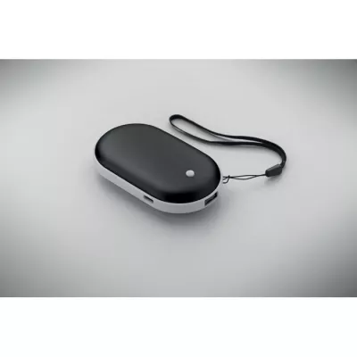 Ogrzewacz do rąk z powerbankiem 5000 mAh MUKAVA - Czarny (MO2777-03)