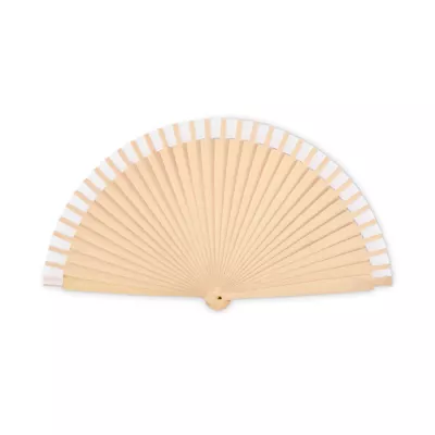Wachlarz drewniany z 34 żebrami WOODFAN - Bialy (MO2883-06)