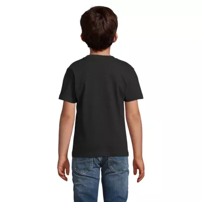 Koszulka dziecięca 190 g/m² Sol's IMPERIAL KIDS - Deep Black (S11770-DB)