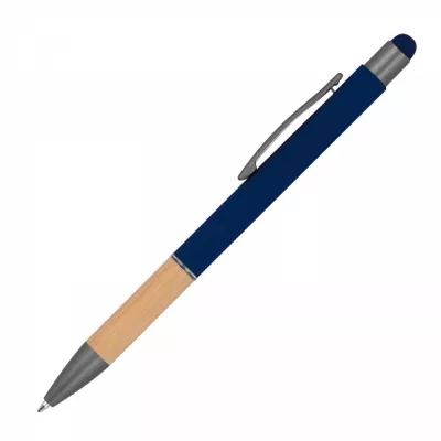 Długopis metalowy touch pen soft touch BRYGIDA - granatowy (1358144)
