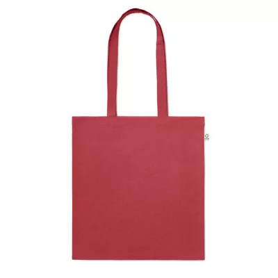 Torba z bawełny z recyklingu 140 g/m² VIVEKA COLOUR - Czerwony (MO2302-05)